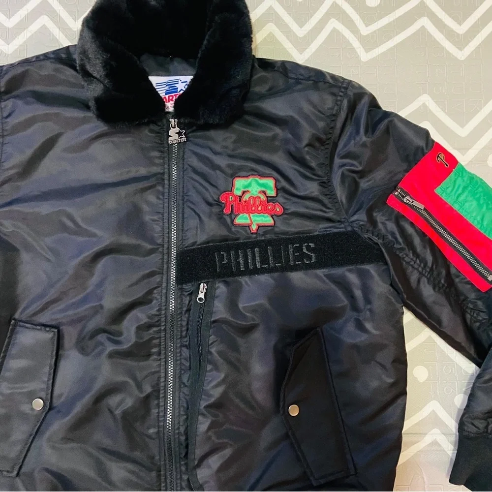 Starter vintage retro Philadelphia phillies bomber varsity baseball jacket XL
